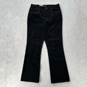 NWT Lauren Ralph Lauren Corduroy Classic Bootcut Pants Size 12‎ Black